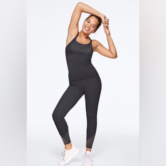 PINK Victoria's Secret Sport Highwaisted Leggings (Size M) - in Charcoal - Picture 2 of 5